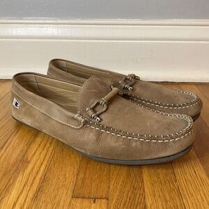 Riomar Shoes Mens Size 10 Tan Leather Driving Loafers Boat Moccasins Casual